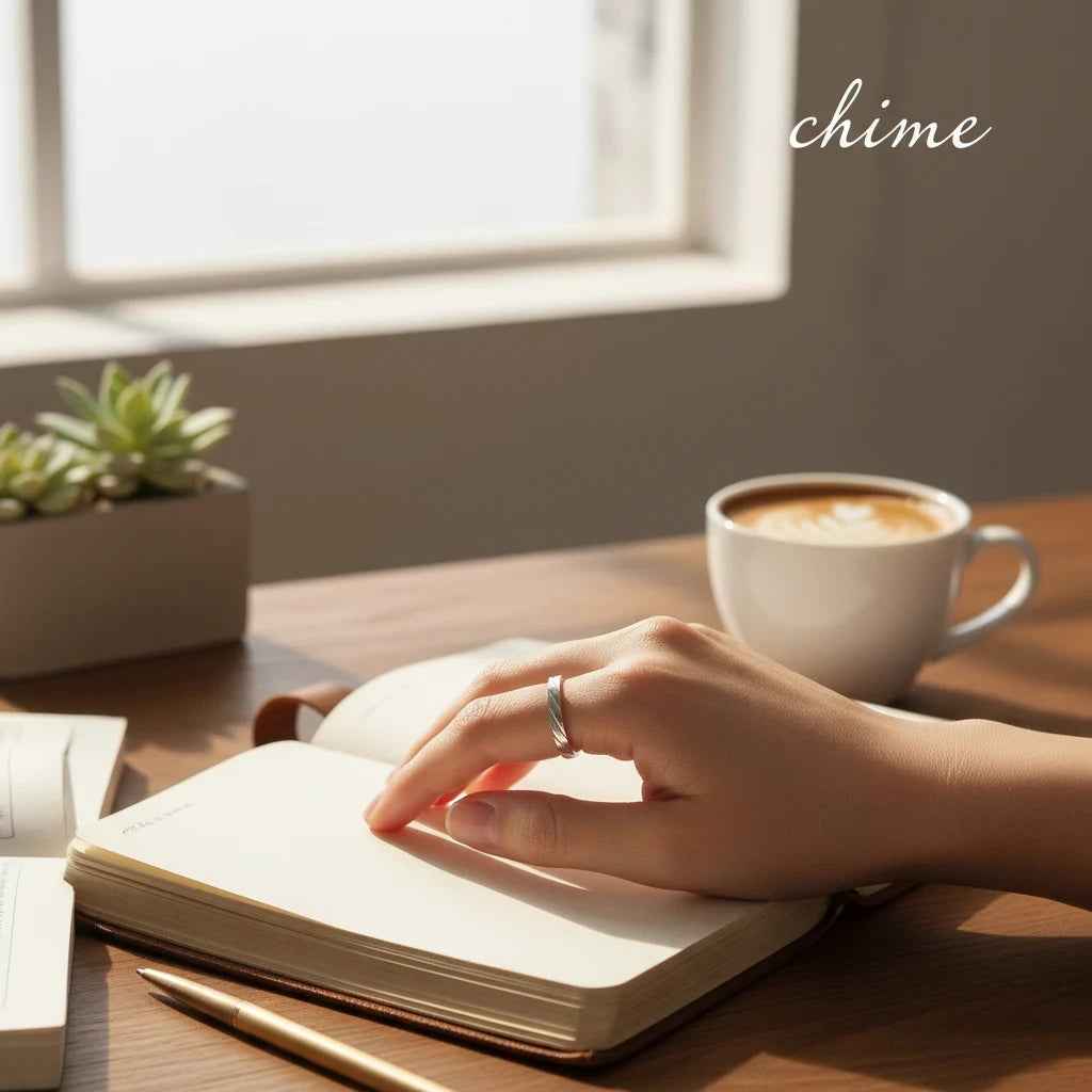 Dual-Size Engraved Band Ring for Men | 925 Silver
