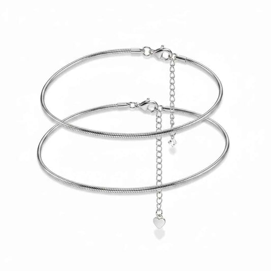 Featherlight Silver Anklet for Women | Delicate Daily Wear Payal