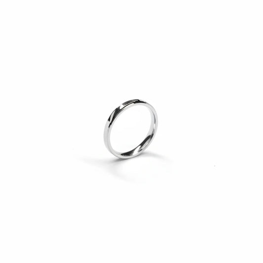 Shyni Jewelry men's 925 sterling silver band ring with a polished beveled edge design on a white background.