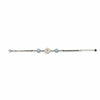 Sunflower Enamel Sky Blue Stone Bracelet for Women | 925 Silver