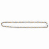 Two Tone Diamond Cut & CZ Greek Link Chain Necklace for Men in 925 Silver