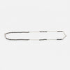 925 Sterling Silver V Shape Mangalsutra with Black Faceted Bead Mala