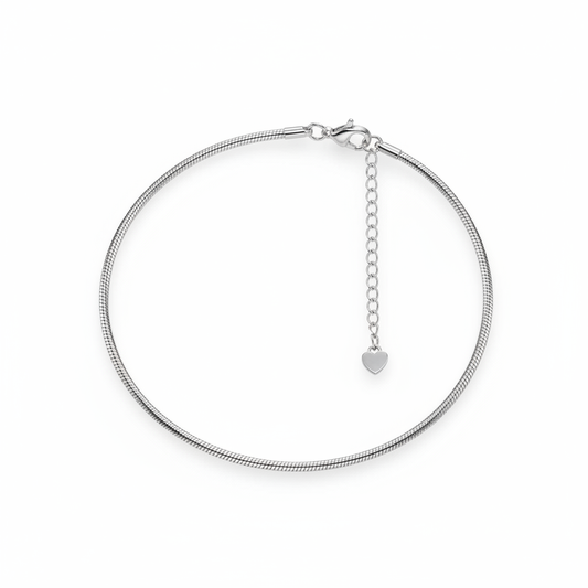Snake Chain Anklet - Flat Lay