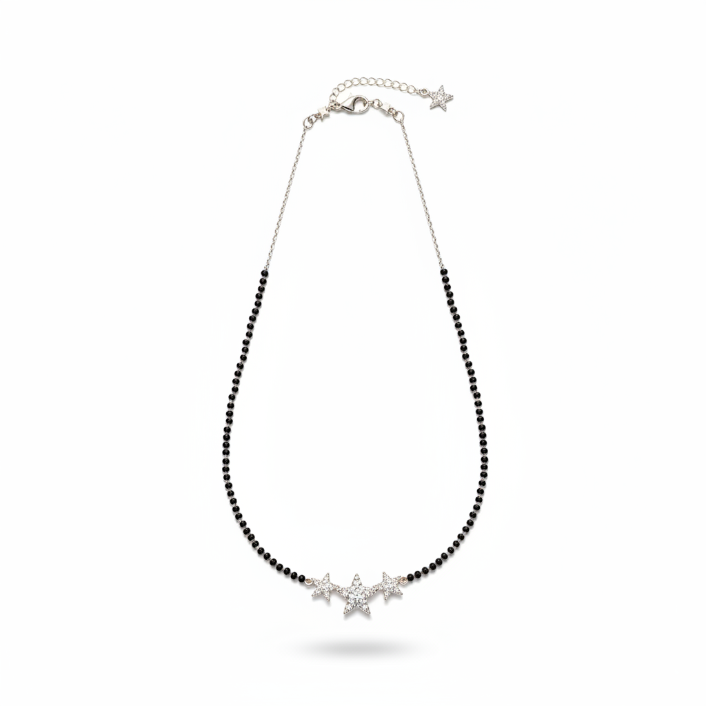 Triple Star Mangalsutra - Photo 1