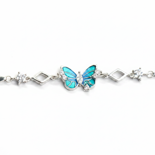 Turquoise Butterfly Bracelet - Photo 3