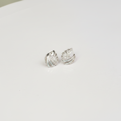 Twisted Leaf CZ Earrings - Photo 5