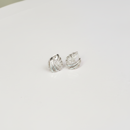 Twisted Leaf CZ Earrings - Photo 5